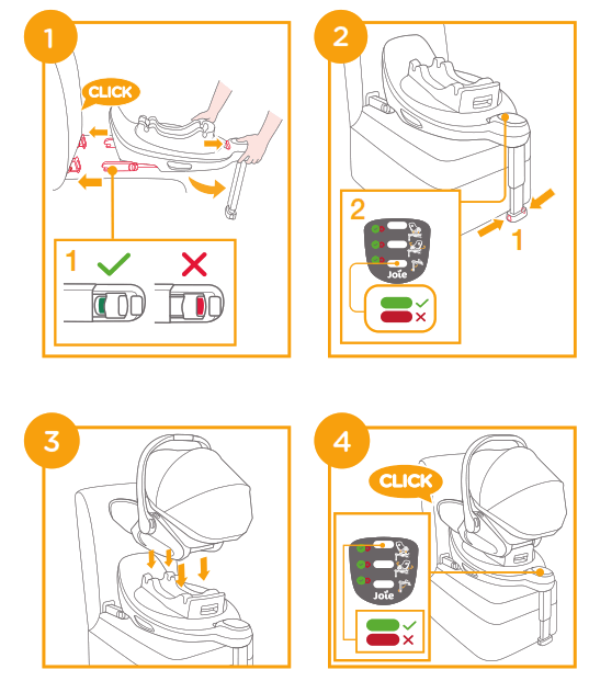 Joie signature i-Level Recline Infant Car Seat - 1