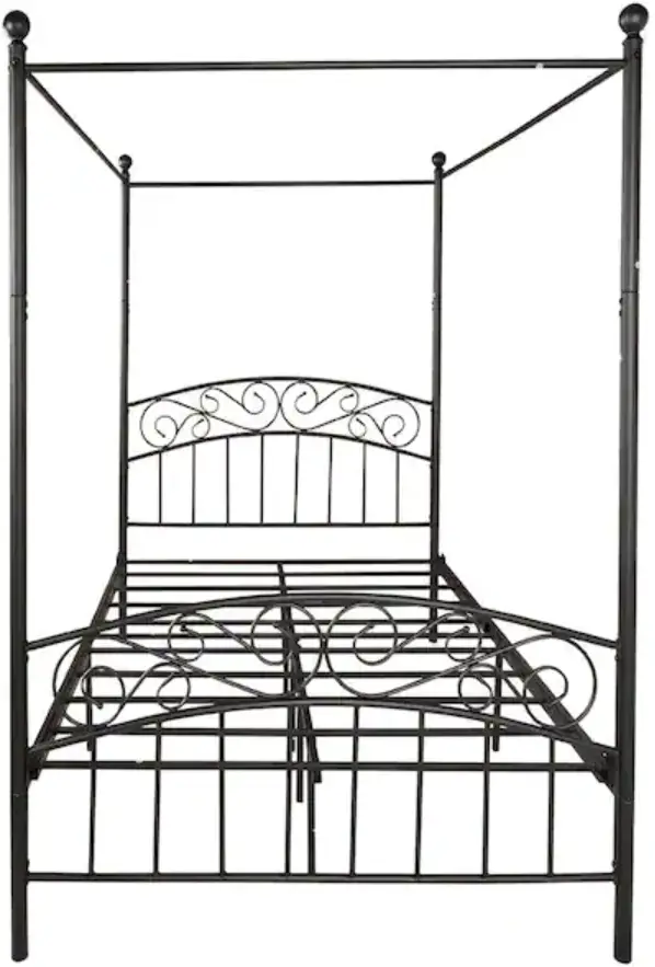 HOMEDEPOT 715F Metal Canopy Bed Frame