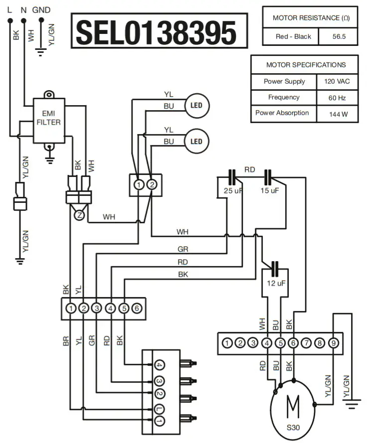 Whirlpool WVU7130JS -DIAGRAM