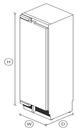 FISHER PAYKEL RS6121SLK1 Integrated Column Refrigerator, 61cm - fig1