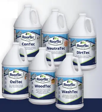 ROOFTEC SYSTEMS Chemicals for Specific Exterior Cleaning
