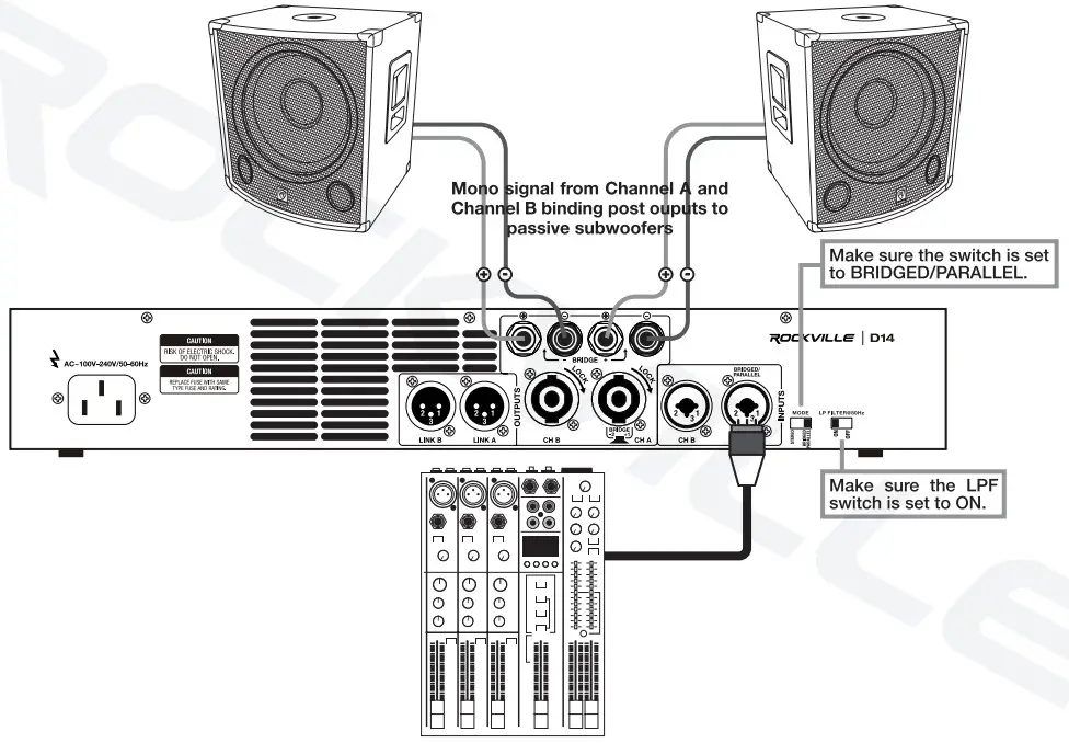 ROCKVILLE 7000-Watt Pro Rack -PARALLER2