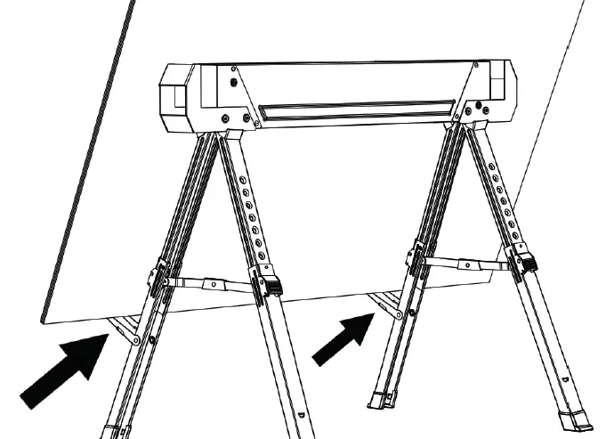 TOUGHBUILT SH60 Adjustable Steel Saw Horse-fig-5