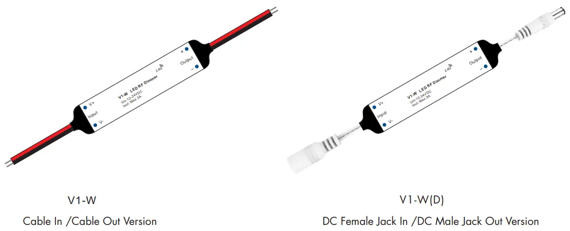 V1-W Single Color LED Mini RF Controller