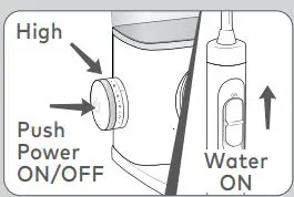 Waterpik Water Flosser WF-07 User Guide - Prime Unit (First Time Use Only)