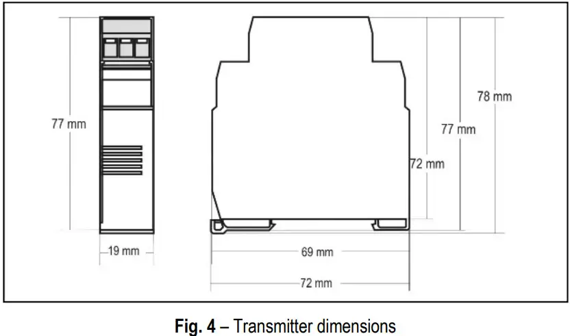 NOVUS TxIsoRail 4 20 mA Isolated Temperature Transmitter - fig 3