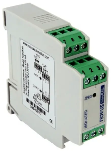 NOVUS TxIsoRail 4 20 mA Isolated Temperature Transmitter