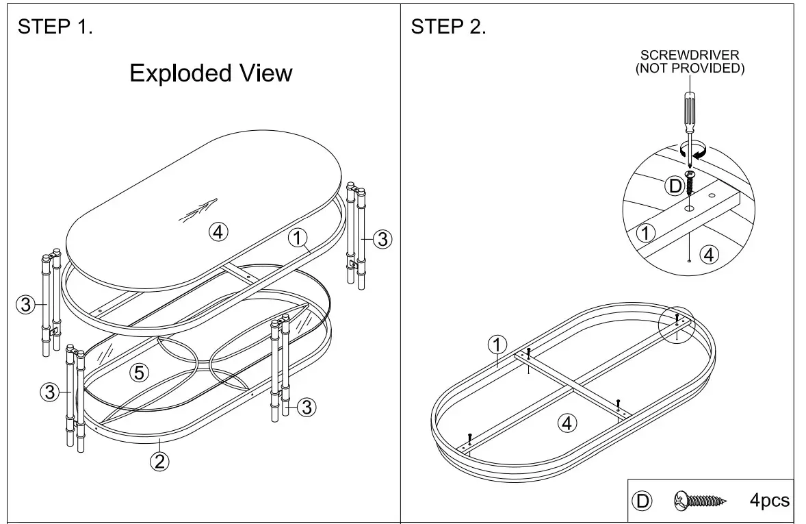 ACME LV00751 Coffee Table - Figrue 11