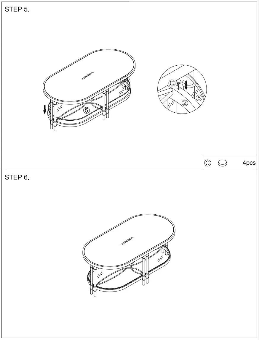 ACME LV00751 Coffee Table - Figrue 13