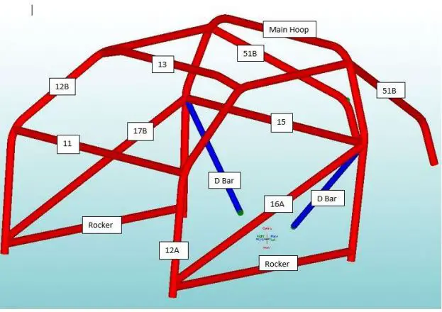 MOORE-RACE-CHASSIS -FABRICATION-MRC8100N-MRC-Foxbody-Pre-Notched-8-50-Cage-Kit-FIG 1.