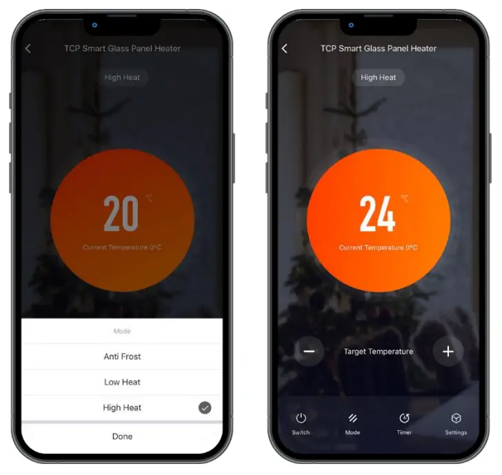 TCP Smart POWER Ip24 Electronic Series Glass Panel Heaters - fig 10