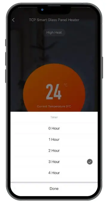 TCP Smart POWER Ip24 Electronic Series Glass Panel Heaters - fig 11