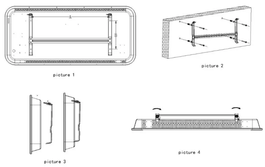TCP Smart POWER Ip24 Electronic Series Glass Panel Heaters - fig 2