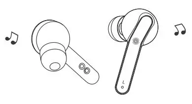 MiFa X3 Wireless Earbuds - Connect with Smart device