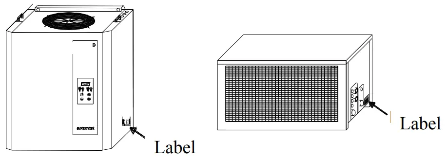 Diamond HP50M 1M Split Refrigeration Unit - Drawing 1
