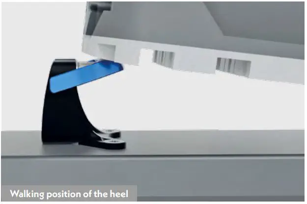 Grizzly GR 48 Novinka - Walking position of the heel