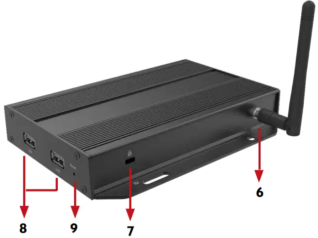 Avenview MP 4KHDM V2 HDMI 4K Digital Signage Player - Front Panel