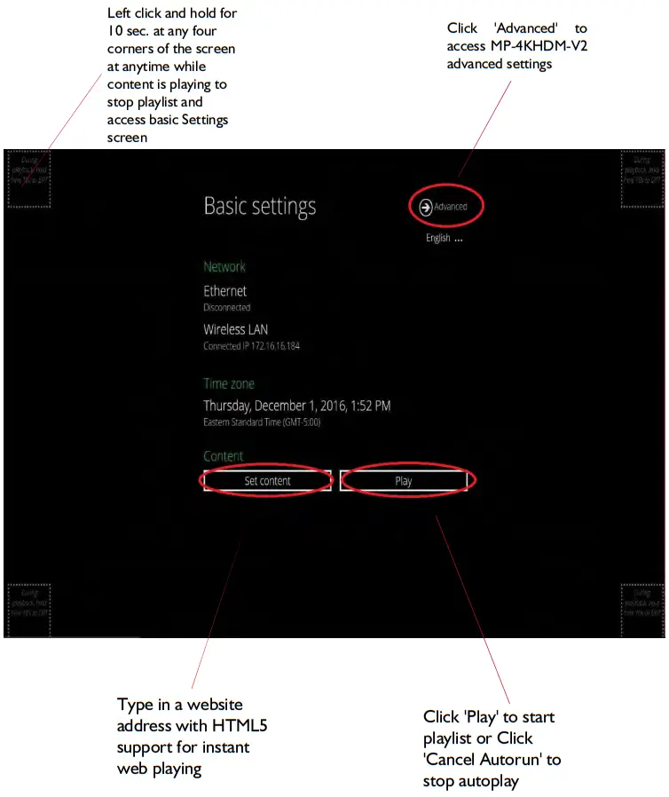 Avenview MP 4KHDM V2 HDMI 4K Digital Signage Player - STARTUP