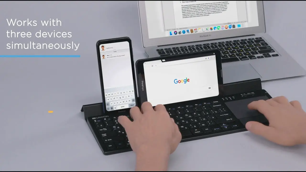 Canyon Stylish Multimedia Wireless Keyboard Set-w3 User Guide