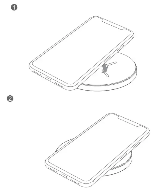 iiglo ICQI02 Fast Wireless Charger-mode