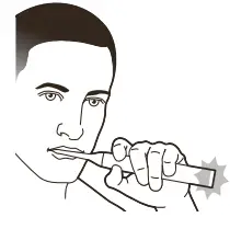 PHILIPS 9900 Prestige Power Toothbrush with SenseIQ- slightly flare