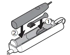 PHILIPS 9900 Prestige Power Toothbrush with SenseIQ- travel case 2