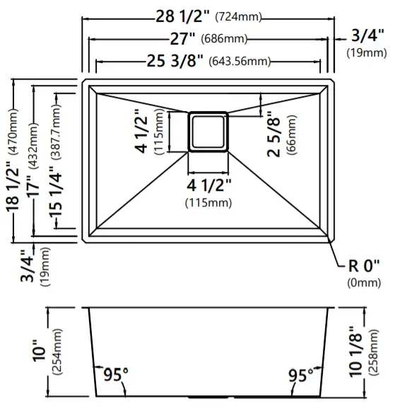 Kraus KHU15 Pax Zero-Radius Handmade Stainless Steel -figure 5