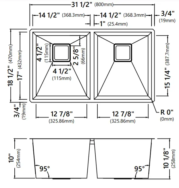 Kraus KHU15 Pax Zero-Radius Handmade Stainless Steel -figure 7