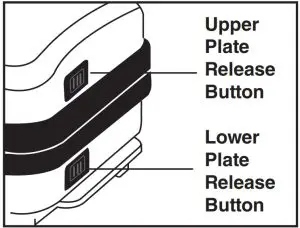 To remove the plates