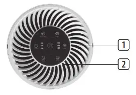 TRiSTAR AP-4787 Air Purifier - PARTS DESCRIPTION 1