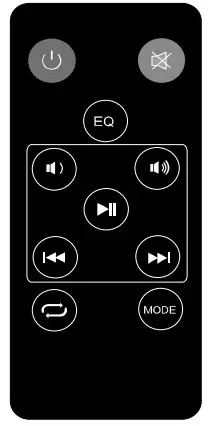 DENVER DSB-2010MK2 Portable Soundbar-Remote control