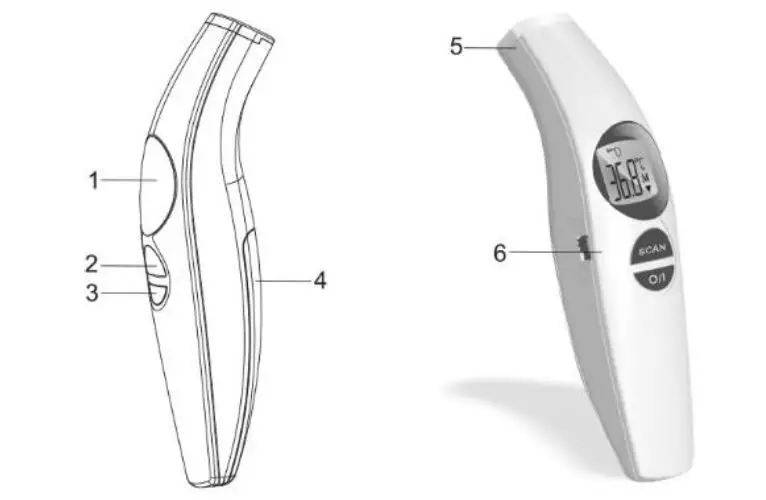 Amperor Direct FR800 Infrared Forehead Thermometer fig1
