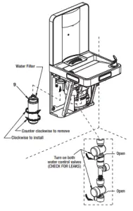 Install water filter