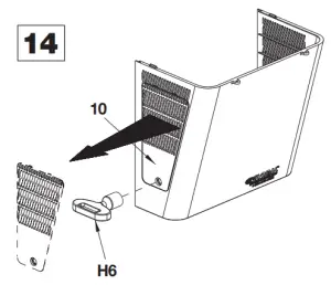 Remove the filter access door