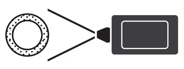 EXERGEN D501-RS IR Sensor Thermometer Remote Sensor - At a distance, the D-Series operates as a high-speed infrared