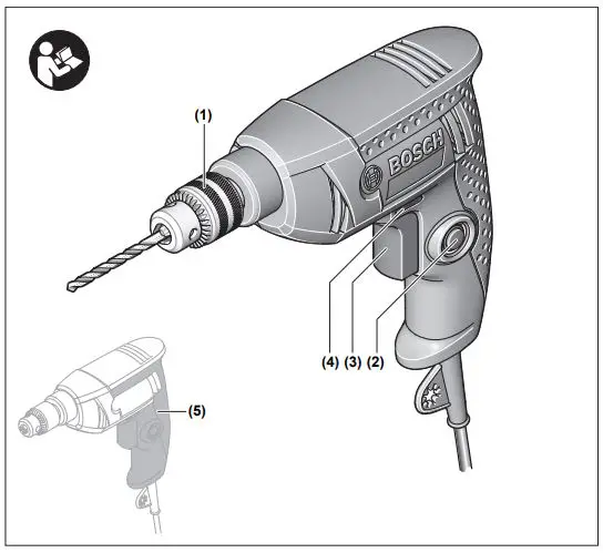 BOSCH GBM 320 Professional Hand Drill fig1