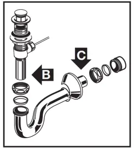 Townsend Pedestal Sink-hand tight