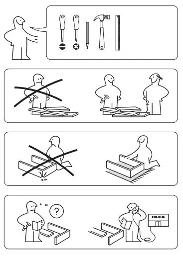 IKEA BILLY Bookcase with OXBERG Glass Doors fig1