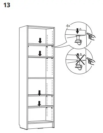 IKEA BILLY Bookcase with OXBERG Glass Doors fig10
