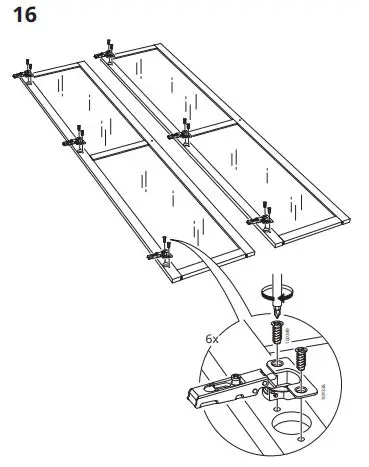 IKEA BILLY Bookcase with OXBERG Glass Doors fig13
