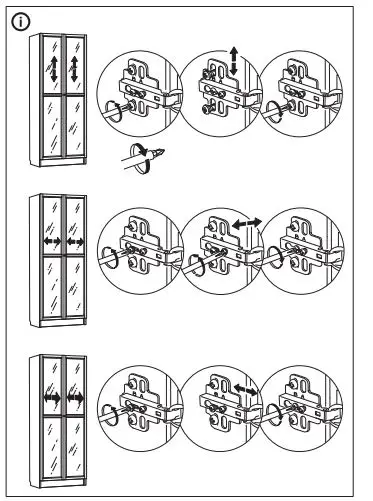 IKEA BILLY Bookcase with OXBERG Glass Doors fig17