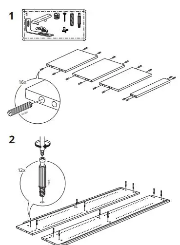 IKEA BILLY Bookcase with OXBERG Glass Doors fig3