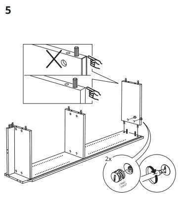 IKEA BILLY Bookcase with OXBERG Glass Doors fig5
