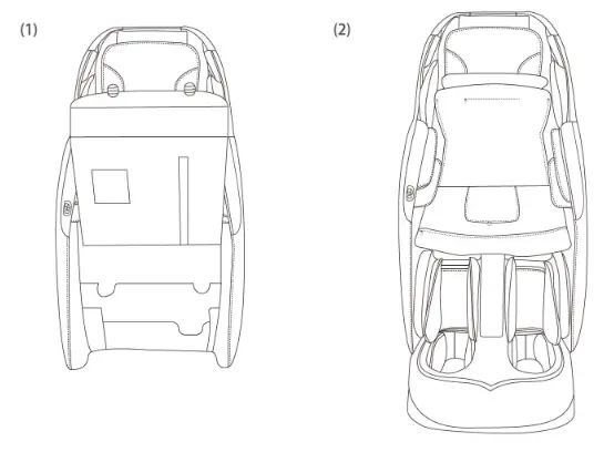 Osaki OS 3D Otamic LE Massage Chair- Air Massage Area 2