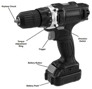 WARRIOR 57366 12v Lithium 3 8 Inch Cordless Drill-Functions