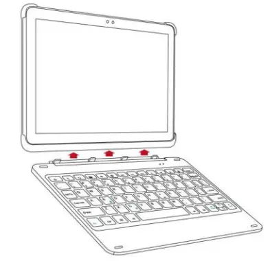 FINTIE Wireless Keyboard for Fire HD 10 - Detaching