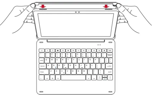 FINTIE Wireless Keyboard for Fire HD 10 - Remove
