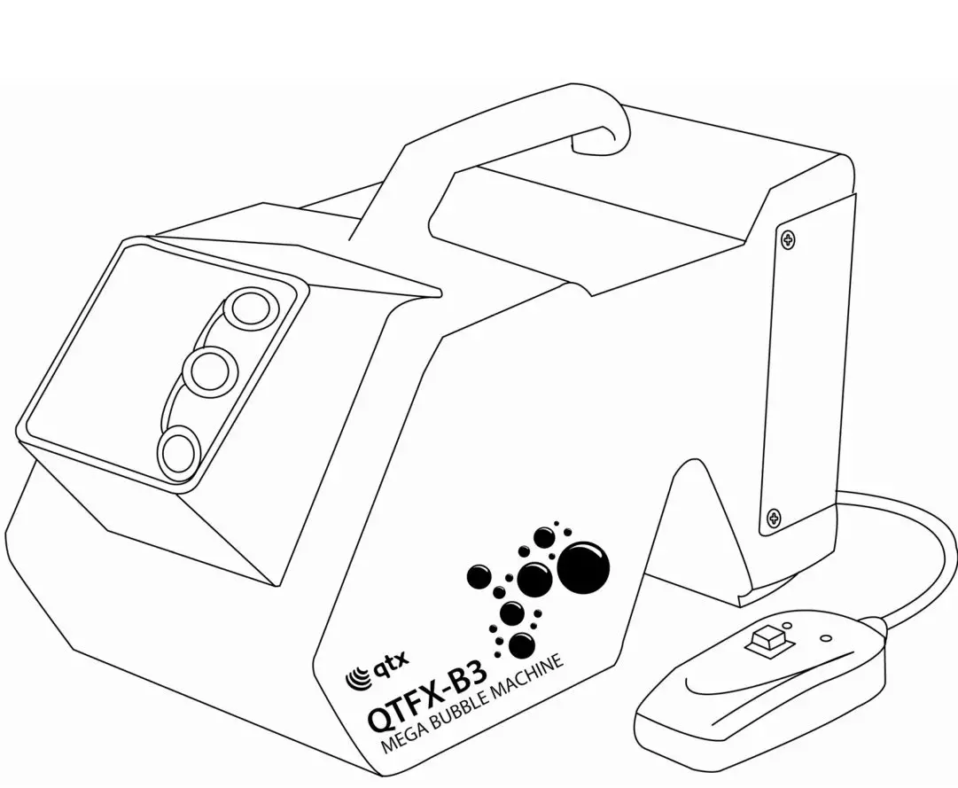qtx QTFX-B3 Mega Bubble Machine