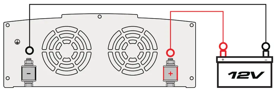Nature POWER 37002 2000 Watt Power Inverter- CONNECTING INVERTER CABLES