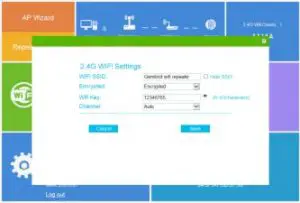 FIG 13 Setting up the repeater as Access Point (AP)